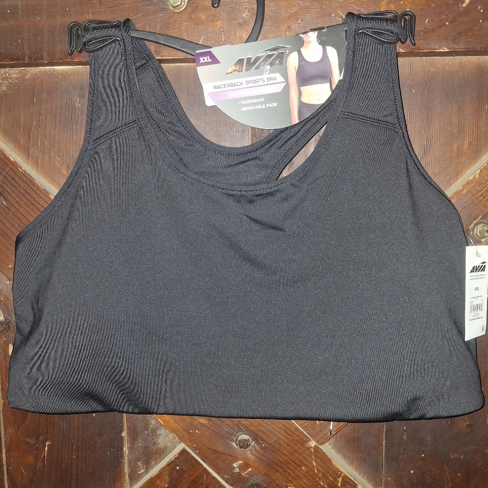 Avia Black Racerback Sports Bra